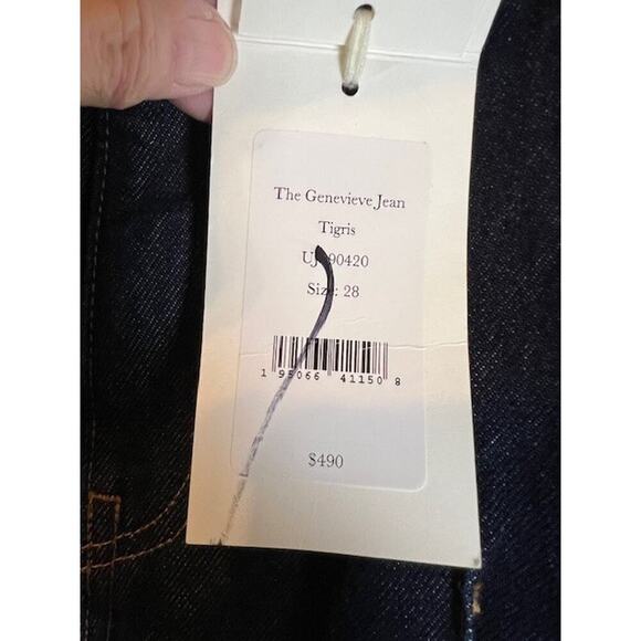 Ulla Johnson "The Genevieve" high rise, wide leg, folded cuff jean size 28 - Picture 7 of 11